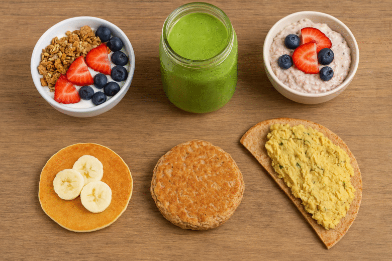 5 opções de cafés da manhã plant-based nutritivos e rápidos