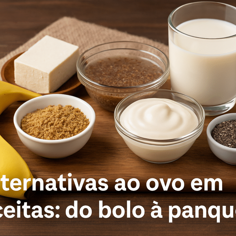 Alternativas ao ovo em receitas do bolo à panqueca
