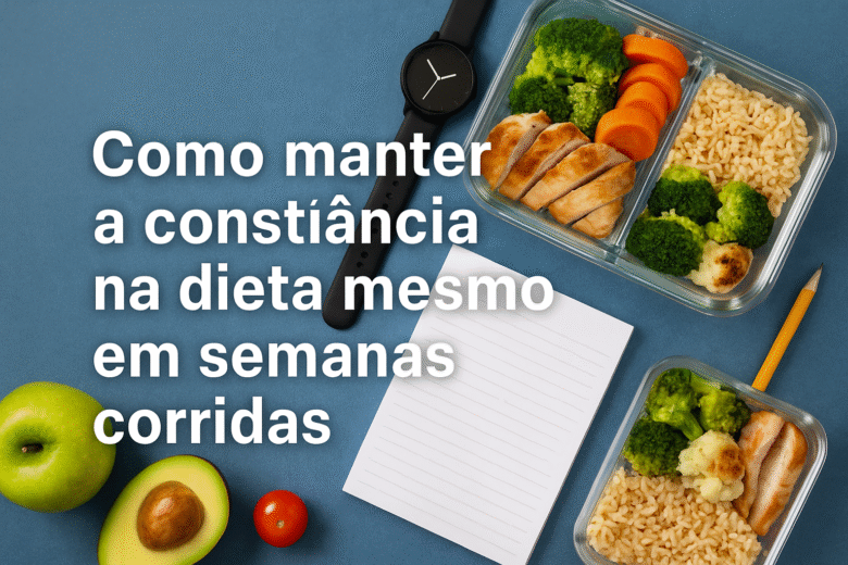 Como manter a constância na dieta mesmo em semanas corridas