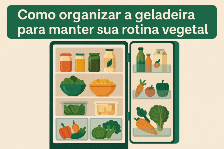 Como organizar a geladeira para manter sua rotina vegetal