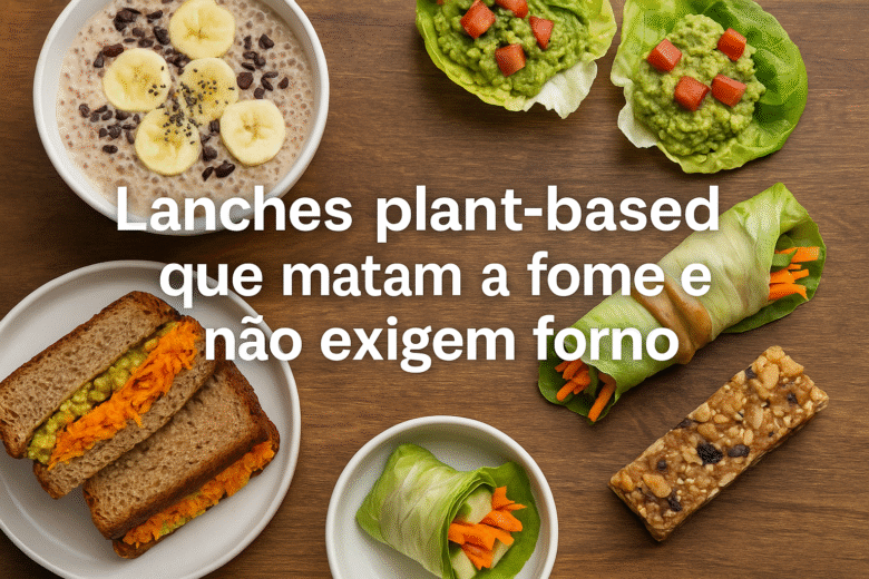 Lanches plant-based que matam a fome e não exigem forno