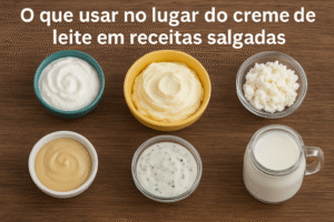 O que usar no lugar do creme de leite em receitas salgadas