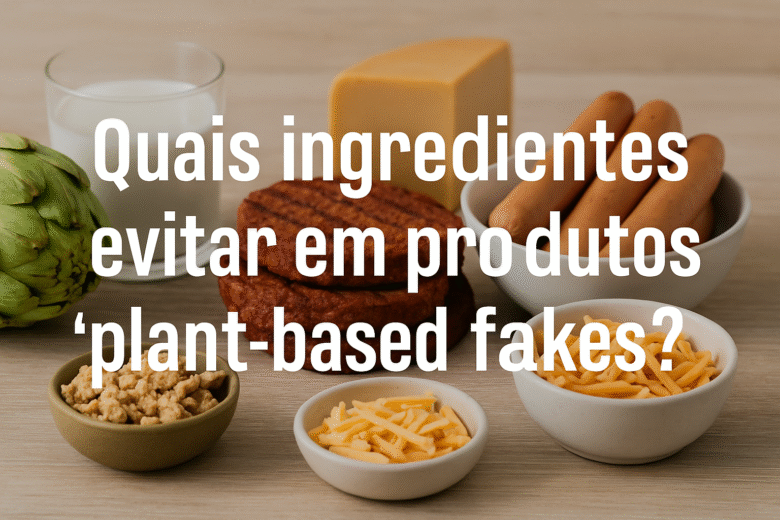 Quais ingredientes evitar em produtos “plant-based fakes”