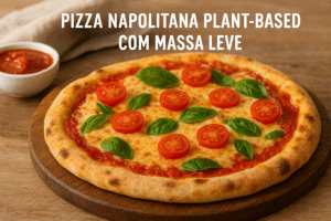Pizza Napolitana Plant-Based massa, molho e queijo 100% vegetal
