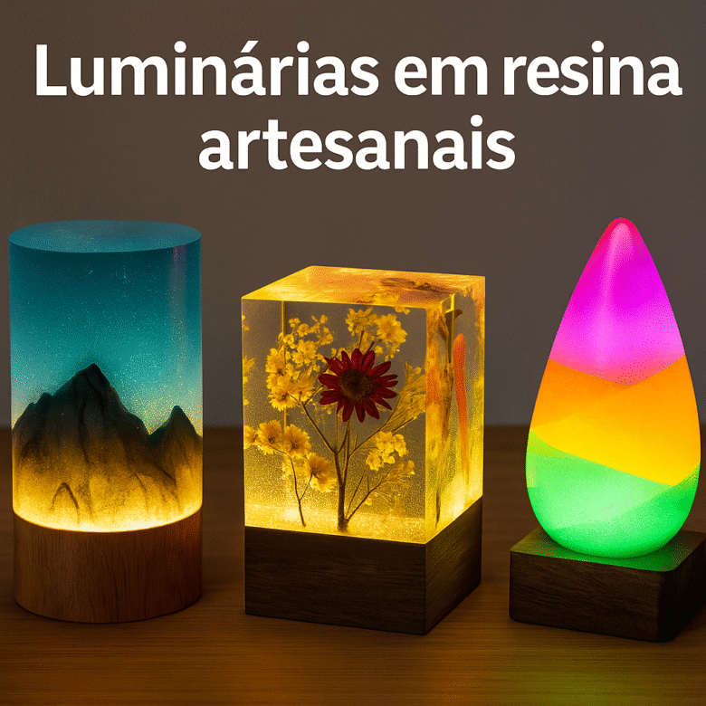 Guia de Moldes para Luminárias em Resina Artesanais
