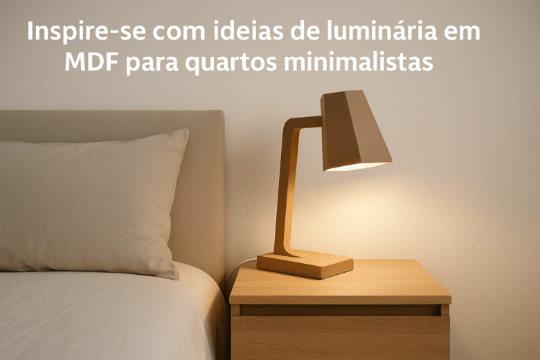 Ideias de Luminária em MDF para Quartos Minimalistas