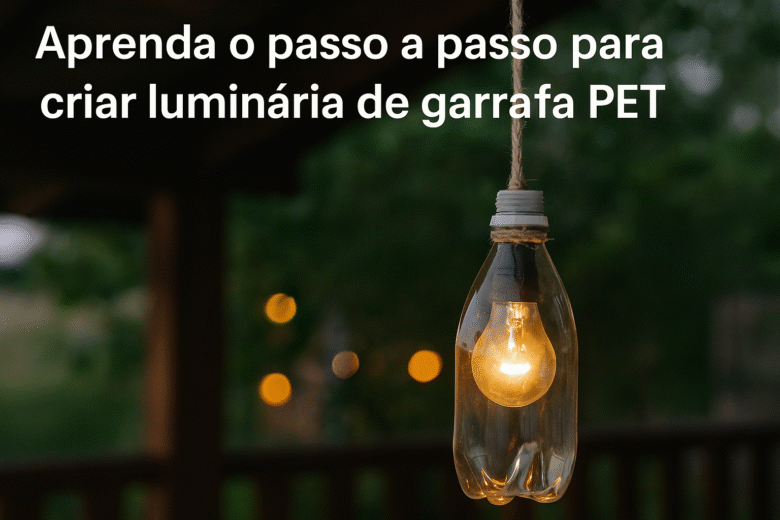 Passo a Passo de Luminária de Garrafa PET Suspensa para Varanda