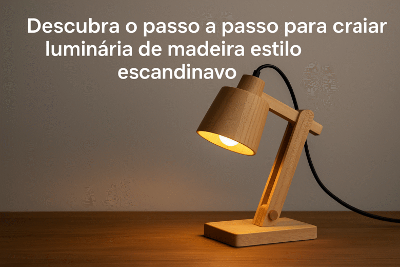 Passo a Passo de Luminária de Madeira Estilo Escandinavo