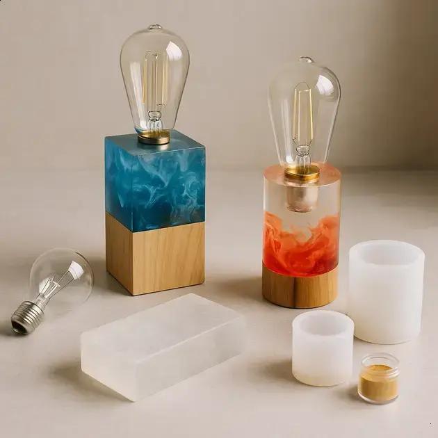 Como Fazer Luminárias de Epóxi com Efeitos Únicos — Técnicas Profissionais