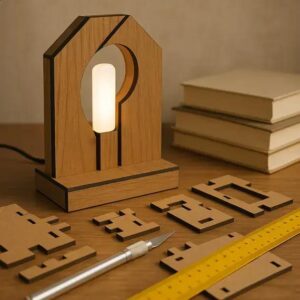 Luminárias em MDF com LED: Design, Corte, Montagem e Acabamento Sem Segredos